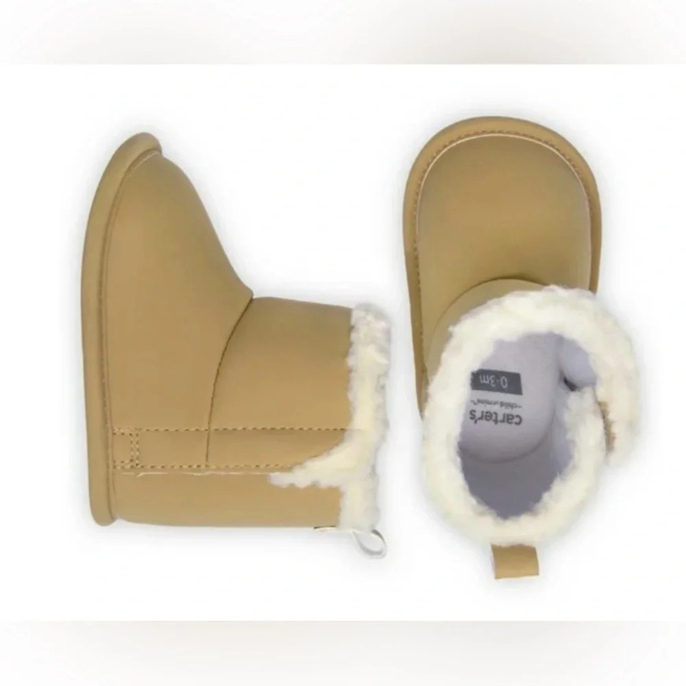 Carter's | Child of Mine Infant Girl Tan Faux Fur Boots